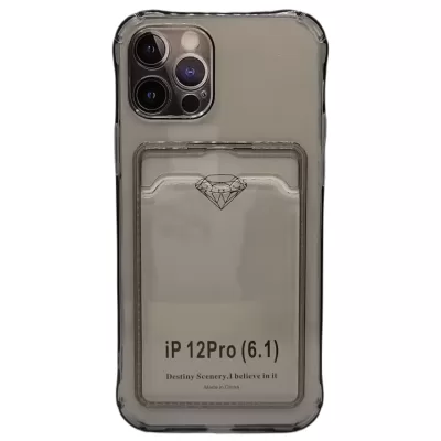 Чехол iP 12 Pro Pocket Case (TPU) (Black)