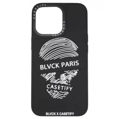 Чехол iP 14 Pro CSTF Relief (Black Paris)