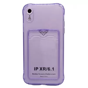 Чехол iP XR Pocket Case (TPU) (Lilac)