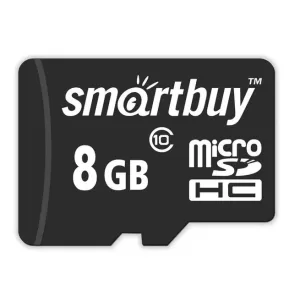 Карта памяти MicroSD 8 GB Smartbuy 10 класс (adapter)