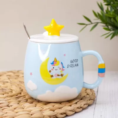 Кружка "Unicorn star", blue (480 ml)
