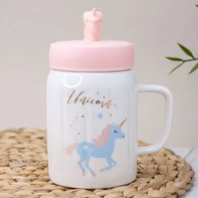 Кружка "Drancing unicorn air", white (460 ml)