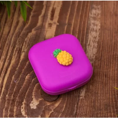 Контейнер для линз «Mini Pineapple», pink