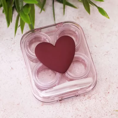 Контейнер для линз «Heart», pink