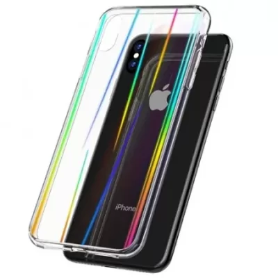 Чехол iP XR Aurora Glass (Clear)