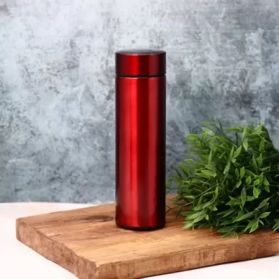 Термос с датчиком температуры «Metallic», red (500 ml)