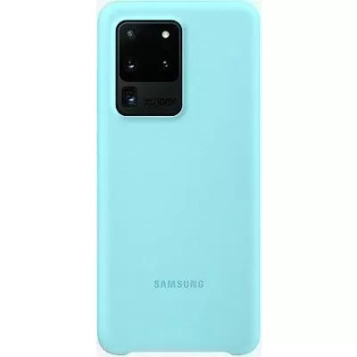 Чехол Sams S20 Ultra Silicone Case Logo (Бирюзовый(2))