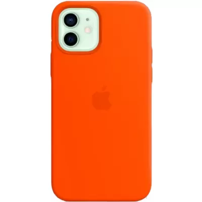 Чехол для iPhone 12 mini Apple Silicone Case 360 (Оранжевый)