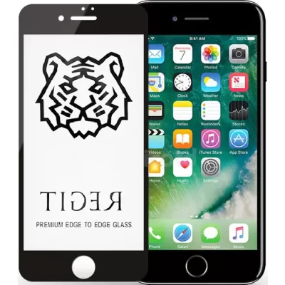 Защитное стекло для iPhone 6+/6S+ Tiger 5D (Черный)
