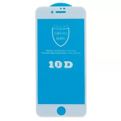 Защитное стекло для iPhone 7/8 10D (Белый)