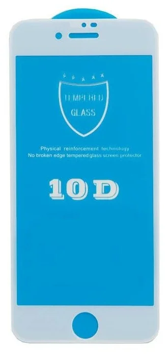 Защитное стекло для iPhone 7/8 10D (Белый)