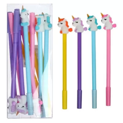 Ручка гелевая-прикол МИКС Единорожек 4352335