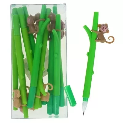 Ручка гелевая-прикол МИКС Обезьянка 4646028