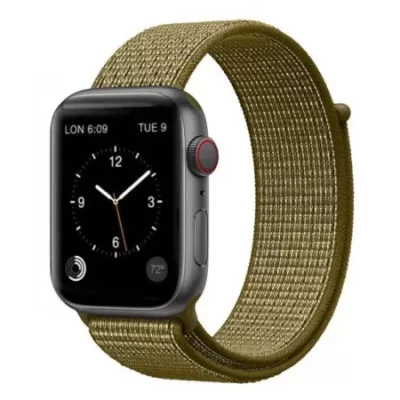 Ремешок для Apple Watch 38mm COTEetCI Magic tape (Olive Green)