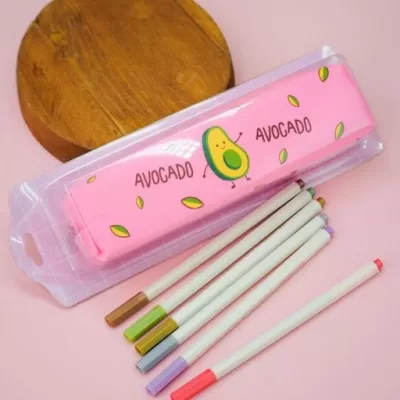 Пенал "Dance avocado", pink