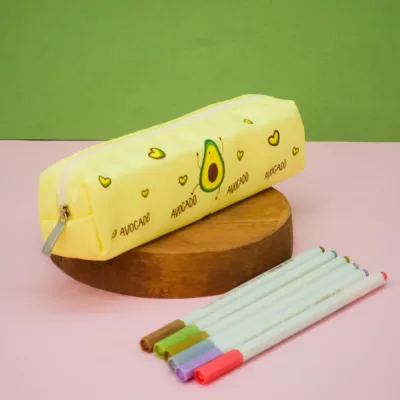 Пенал "Dance avocado", yellow