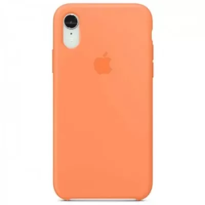 Чехол для iPhone XR Silicone Case (Светло-оранжевый)