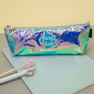 Пенал "Holographic unicorn", green