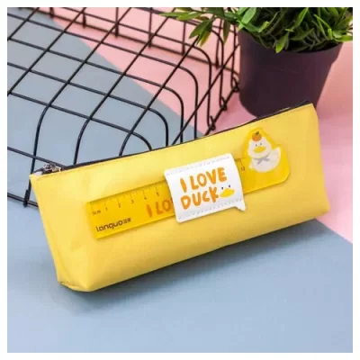 Пенал "I love duck", yellow