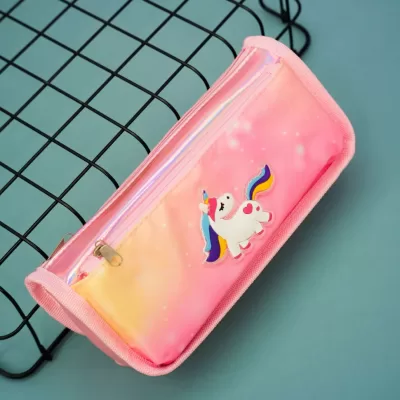 Пенал "Shine heart unicorn", pink mix