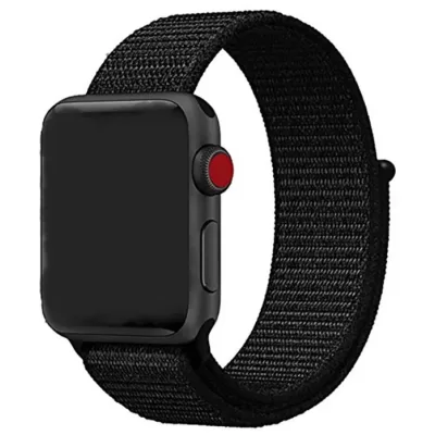 Ремешок для Apple Watch 38mm COTEetCI Magic tape (Black)