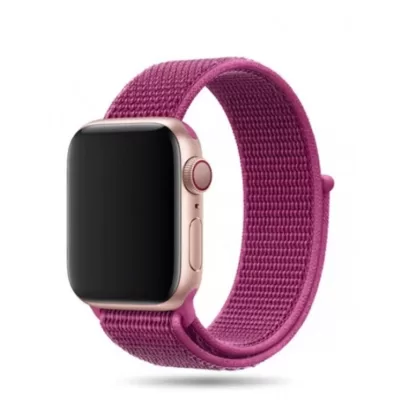 Ремешок для Apple Watch 42mm Нейлоновый (Малиново-фиолетовый)