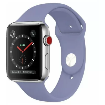 Ремешок для Apple Watch 42-44mm Sport Premium (ловандова-серый)