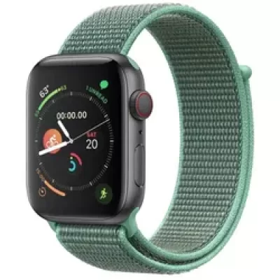 Ремешок для Apple Wach 38-40 mm (нейлон) салатовый с серым
