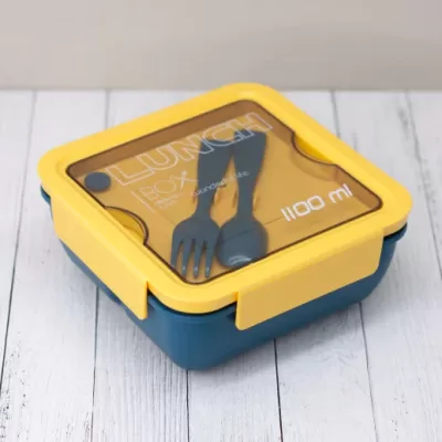 Ланчбокс "Square", yellow-blue