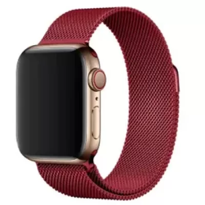 Ремешок Apple Watch Миланская 42-44-45-49mm (Wine Red)