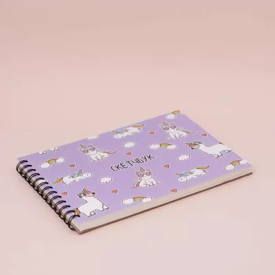 Скетчбук "Unicorn" 18х25 см, внутренний блок 100гр