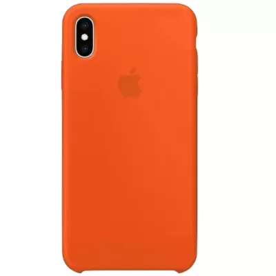 Чехол для iPhone XS Max Apple Silicone Case Simple (Оранжевый)