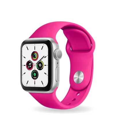 Ремешок Apple Watch Silicone 42-44-45-49mm (Ярко-Розовый(14))