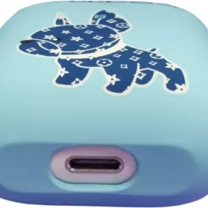 Чехол AirPods Luxo (Бульдог Голубой(A62))