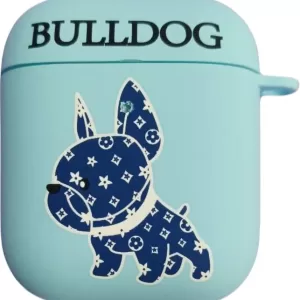 Чехол AirPods Luxo (Бульдог Голубой(A62))