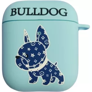 Чехол AirPods Luxo (Бульдог Голубой(A62))