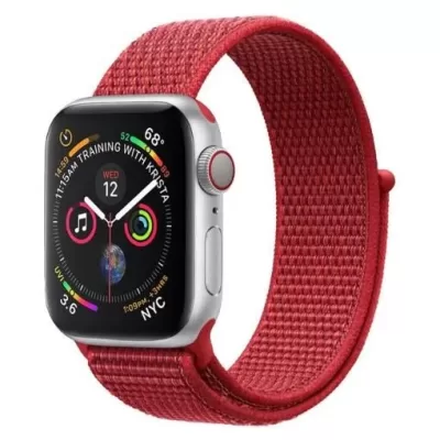 Ремешок для Apple Watch 42mm COTEetCI Magic tape (Red)