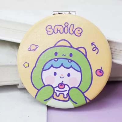 Зеркало "Smile dino hat", yellow