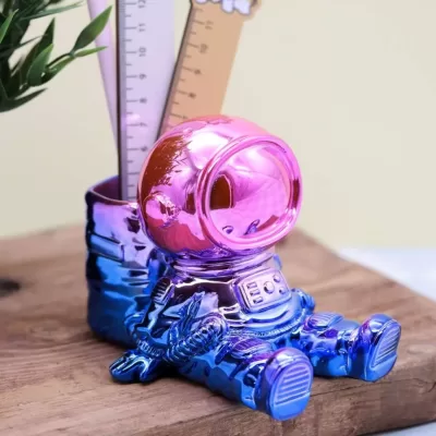 Подставка для канцелярских принадлежностей «Astronaut», blue metallic
