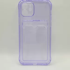 Чехол iP 12 Pocket Case (TPU) (Lilac)