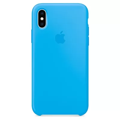 Чехол для iPhone XS Max Apple Silicone Case Simple (Голубой)