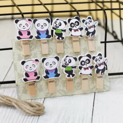 Прищепки "Panda", mix color