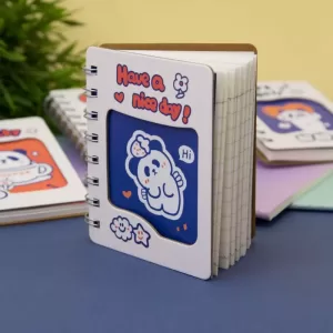 Блокнот (A7) «Panda nice day», blue (7.4*105)