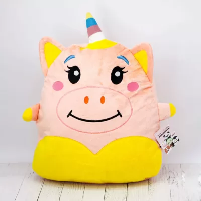 Мягкая игрушка Hugme toys «Единорог», 40 см, розовый