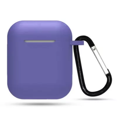 Чехол AirPods Silicone Case (Lavender Gray)