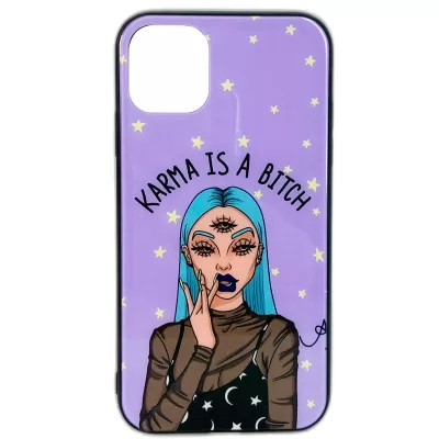 Чехол iP 13 Pro 2You Glass (Karma is a Bitch)