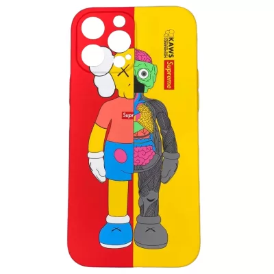 Чехол iP 12 Pro Max Luxo (Кавс Красно-Желтый)