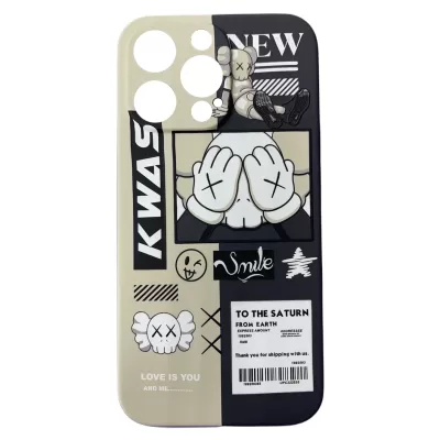 Чехол iP 14 Pro Luxo (Кавс Серый(J65))