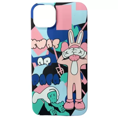 Чехол iP 14 Plus Luxo (Кавс Кролик(J114))