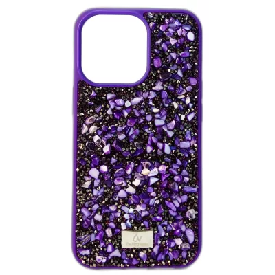 Чехол iP 13 Pro Rock Stone (Purple)